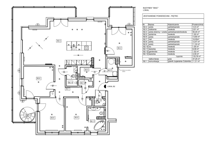 Przestronny apartament z tarasem na dachu
