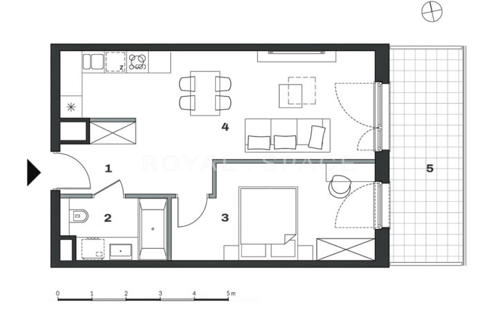 Modern apartment with loggia | Nadgórników 14