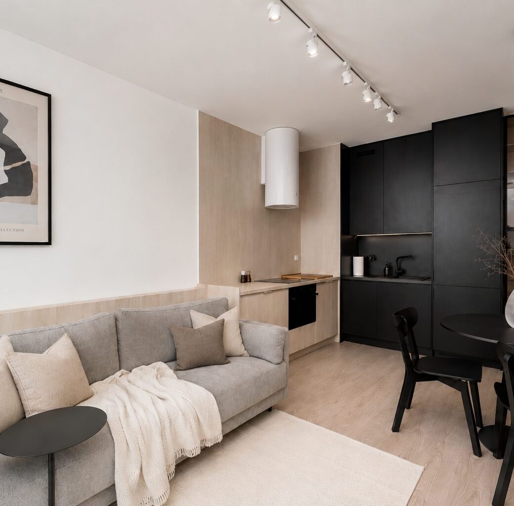 Apartment with balcony, AC and dressing room!
