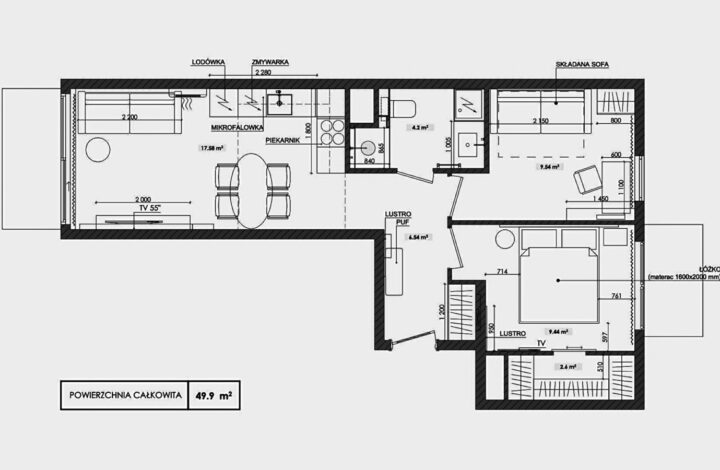 Jasny apartament w Młynach Mogilska!