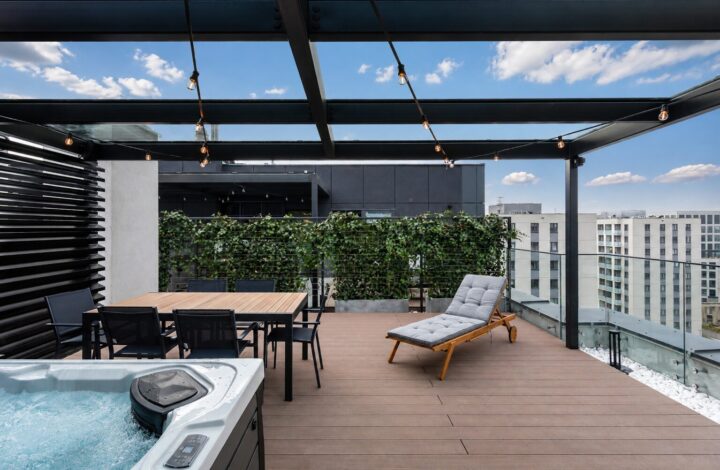 Luksusowy penthouse z jacuzzi i sauną na tarasie!
