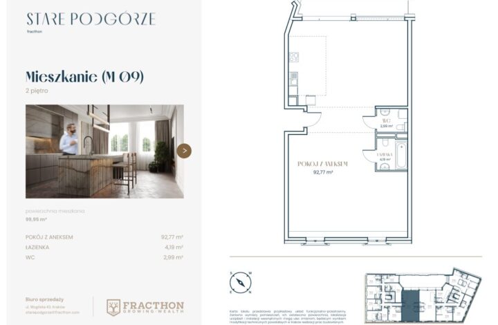 Apartament z tarasem | Stare Podgórze