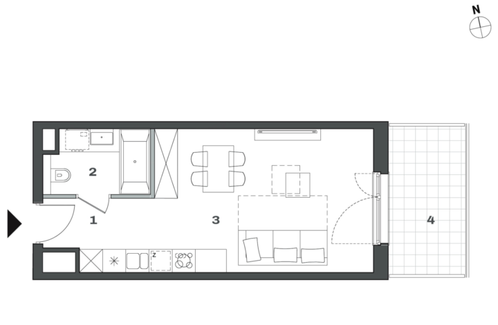 Nowoczesne studio Nadgórników 14 | Noho