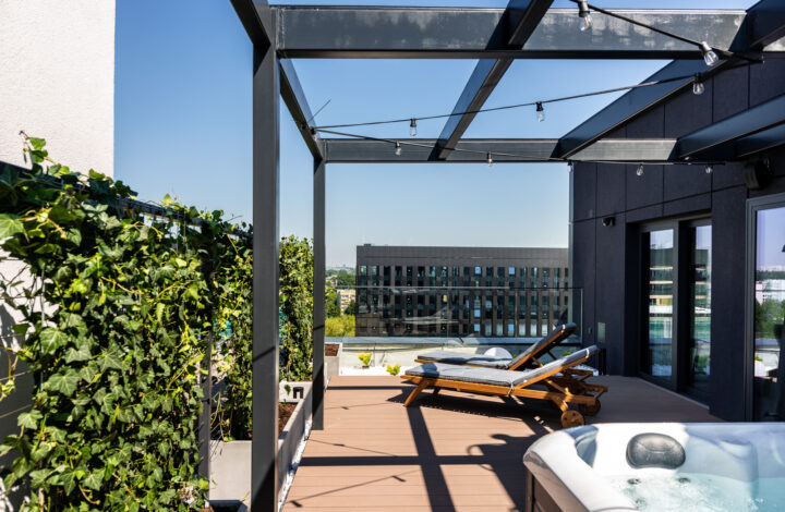 Luksusowy penthouse z jacuzzi i sauną na tarasie!