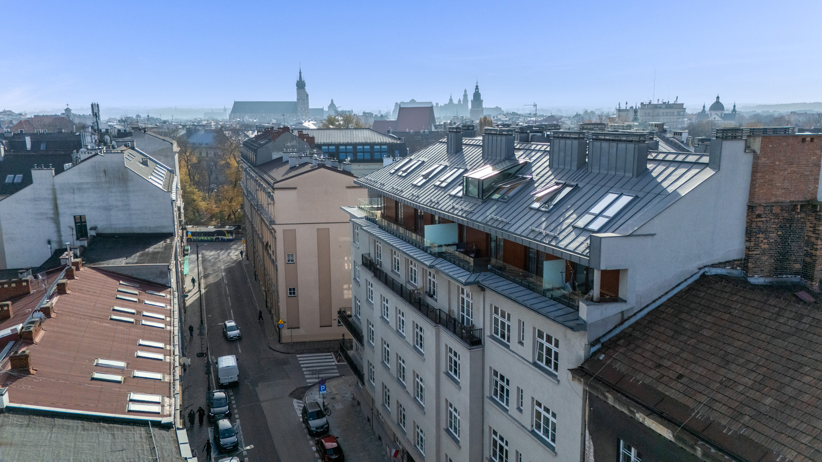 Narożny apartament z 2 balkonami w sercu Krakowa!