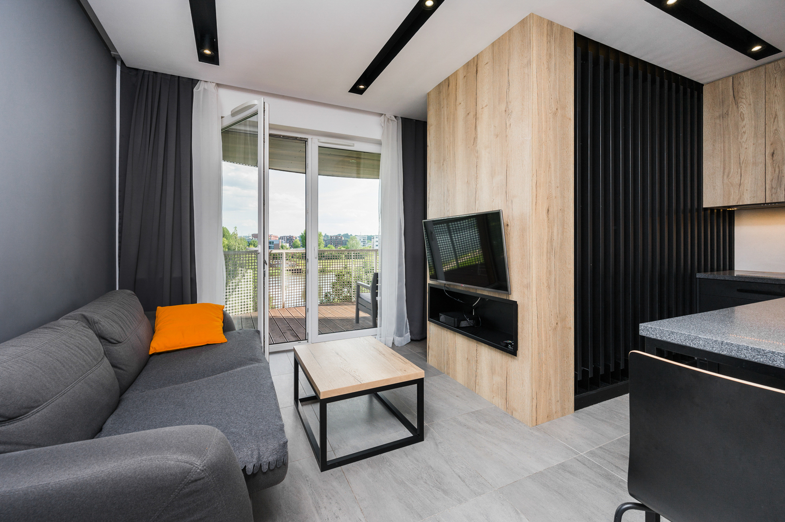 Studio with a large terrace & view of the Vistula!