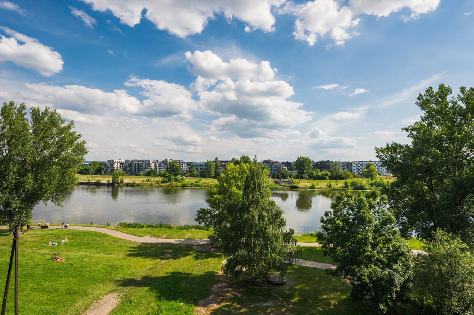 Studio with a large terrace & view of the Vistula!