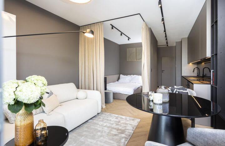 Nowy apartament studio z sypialnią w Noho N14