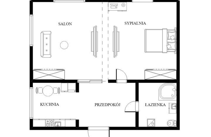 2 oddzielne pokoje z kuchnią! Aleja 29 Listopada