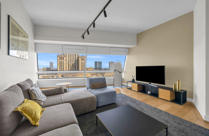 Apartament w Złota 44 z widokiem na PKiN
