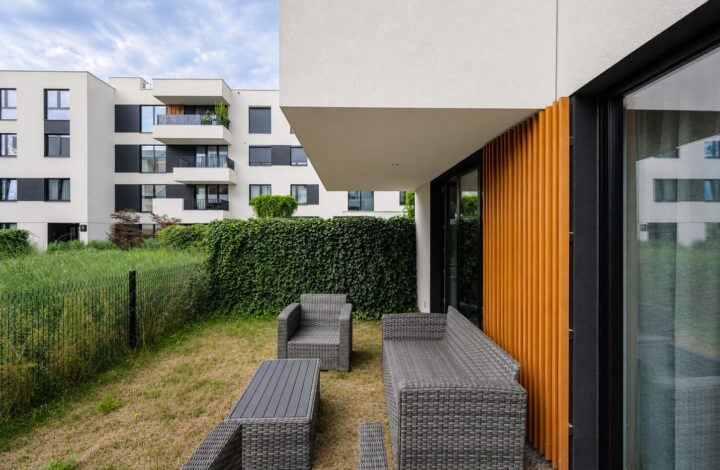 Apartament z ogródkiem na kameralnym osiedlu