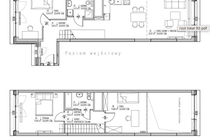 Loft z Panoramą Warszawy | Qbik
