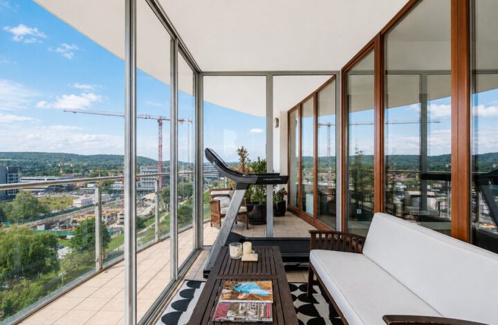Apartament z przeszkleniami w Tarasy Verona