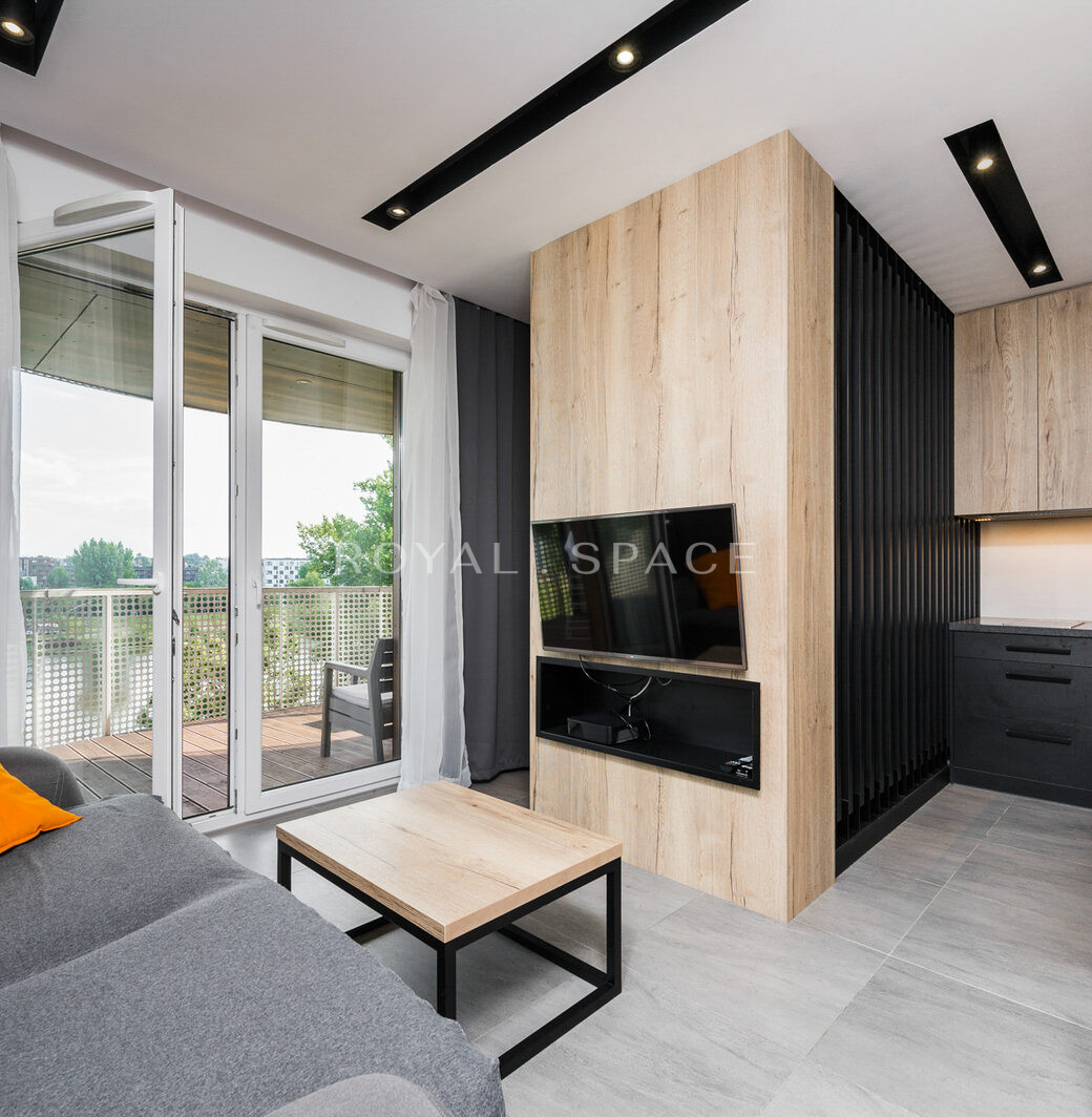 Studio with a large terrace & view of the Vistula!