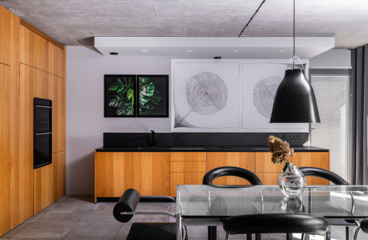 Modern apartment with a scenic roof garden