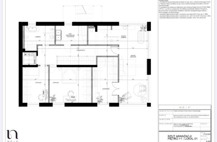Dwupoziomowy apartament z ogrodem i przeszkleniami