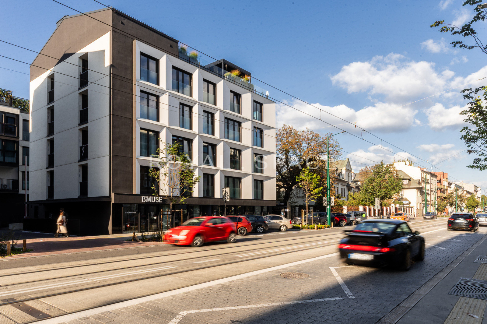 New apartment in development with swimming pool