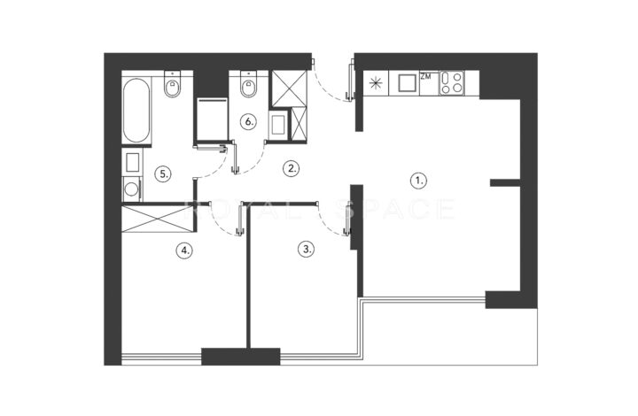 Mennica Residence | 3 pokoje | Funkcjonalne