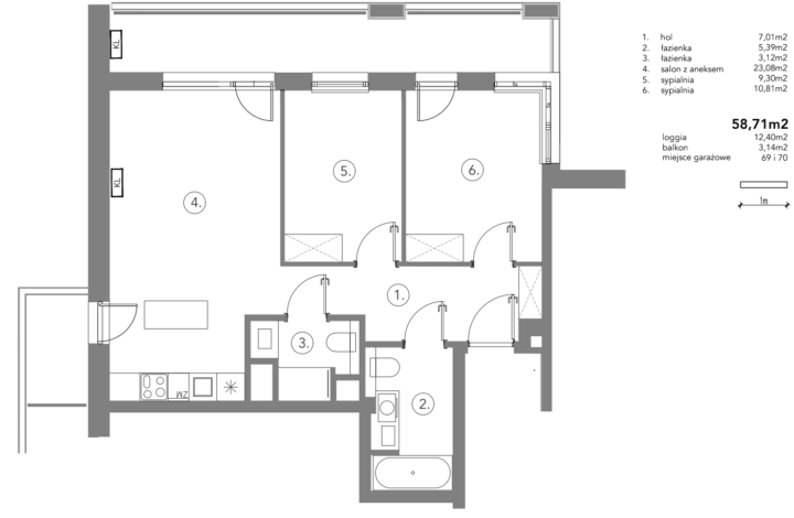 Luksusowy apartament z loggią | Domaniewska 24