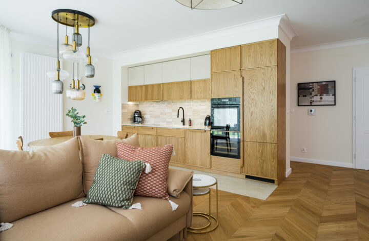 Apartment in Wola Justowska with a garden