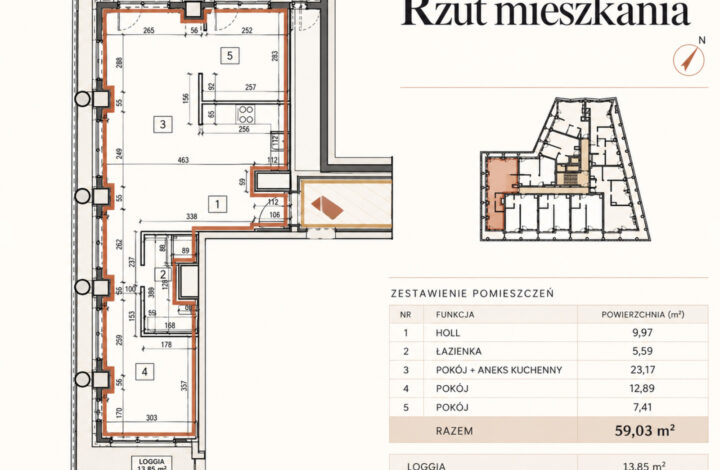 Elegant apartment finished to a high standard