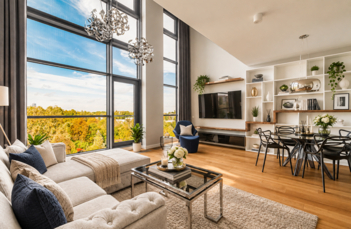Dwupoziomowy loft z panoramicznym widokiem | Qbik