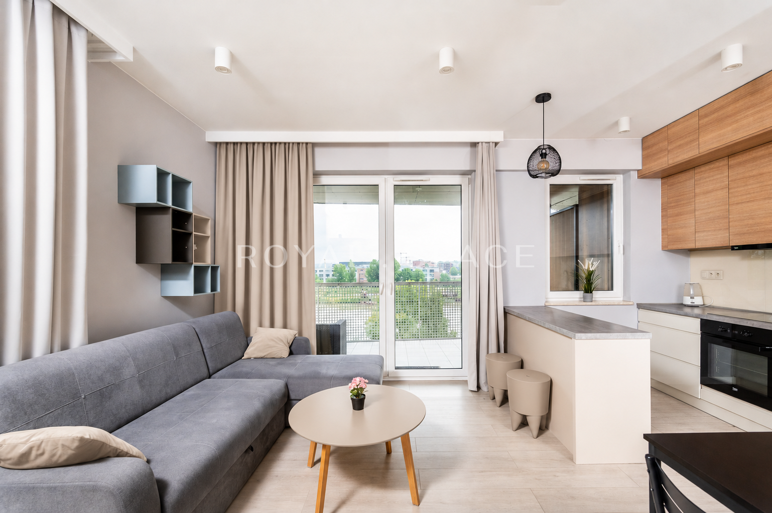 Apartment with a terrace and a view of the Vistula